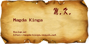 Magda Kinga névjegykártya
